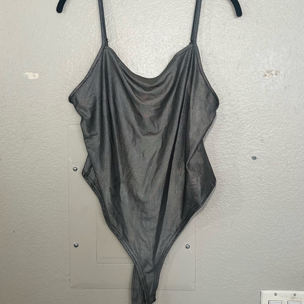Metallic Rainbow Bodysuit - XL - Forever 21 - Perfect for Raves